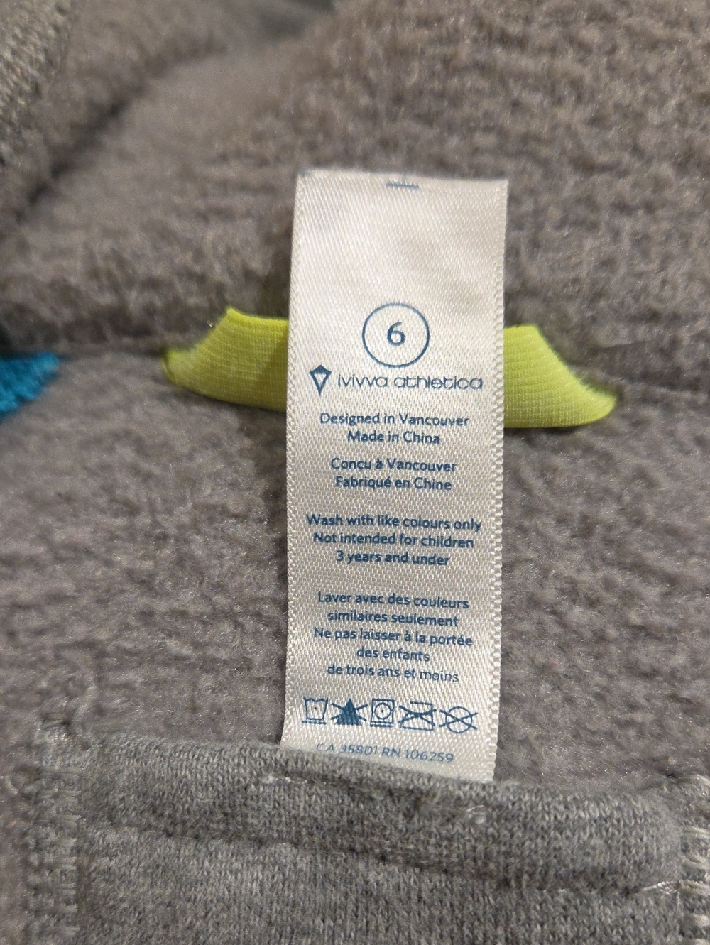 Size 6 Ivivva By Lululemon Girl's Thick Knit Remix Full-zip Hoodie. - Picture 4 of 6